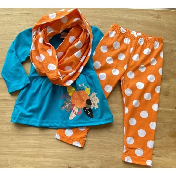 None Other - Size 6/7 Girls 3 Piece Boutique Fall Outfit